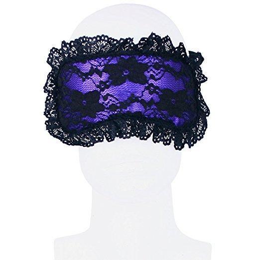 Purple lace blindfold