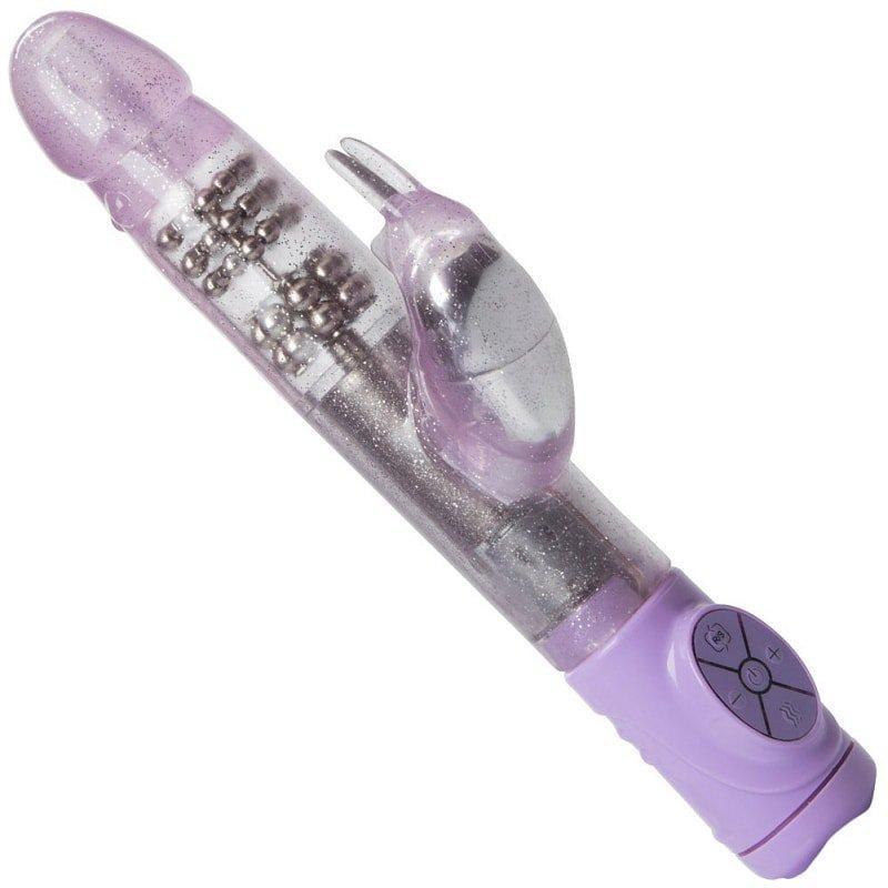 Image of light purple and sparkly rabbit vibrator