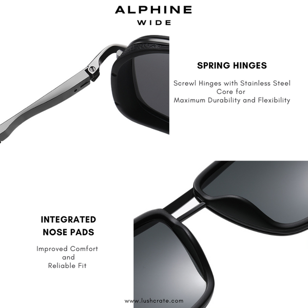 Alyphine Wide Lush Crate Sunglasses