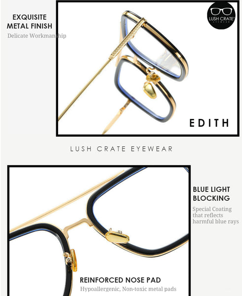 Edith Blue Light Blocking Lens Lush Crate Eyewear