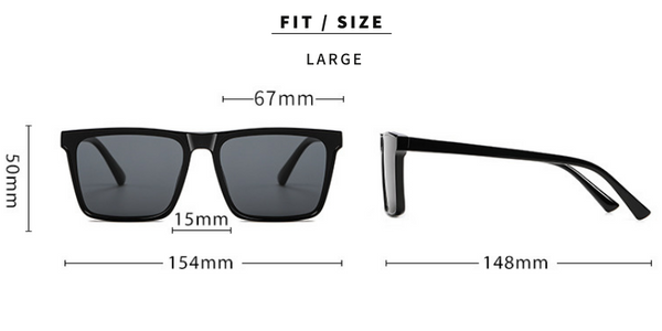 Snazzy Polarized Sunglasses Large Size