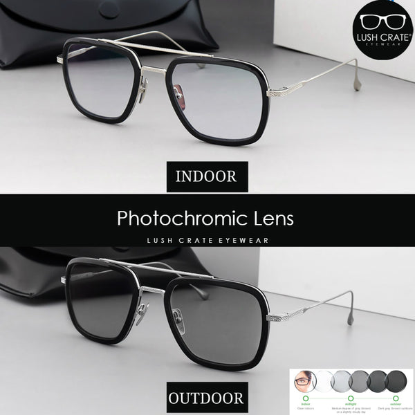 Photochromic Lens EDITH Sunglasses Tony Stark Lush Crate Eyewear