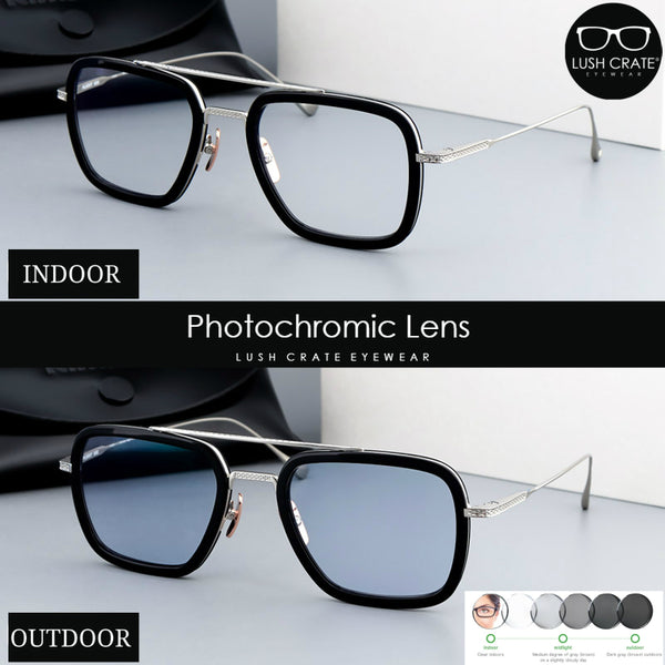Photochromic Lens EDITH Sunglasses Tony Stark Lush Crate Eyewear
