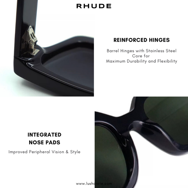 Rhude Sunglasses Black Details Lush Crate