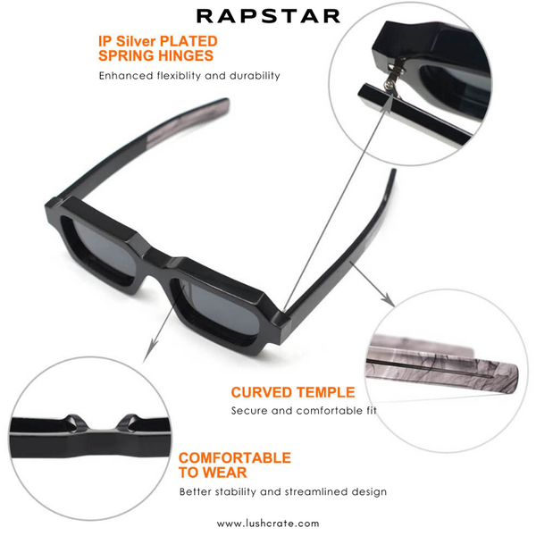 Retro Rapstar Sunglasses Lush Crate
