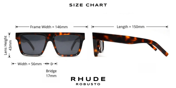 RHUDE Retro Polarized Sunglasses