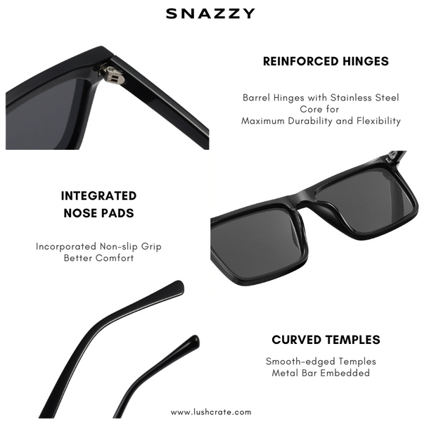 Snazzy Flat Polarized Sunglasses Lush Crate