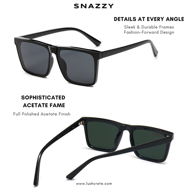 Snazzy Flat Polarized Sunglasses Lush Crate