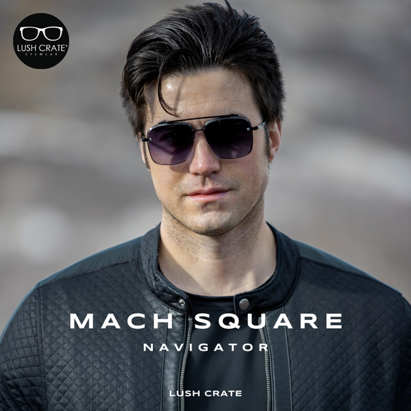 Mach Square Navigator Sunglasses Lush Crate
