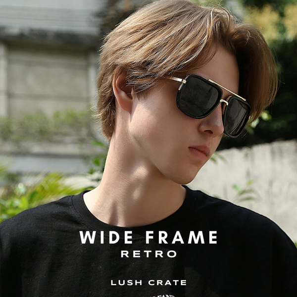 Wide Frame Retro Sunglasses Lush Crate
