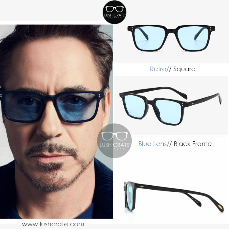 Tony Stark Robert D Jr Square Polarized Sunglasses | Lush Crate Eyewear ...