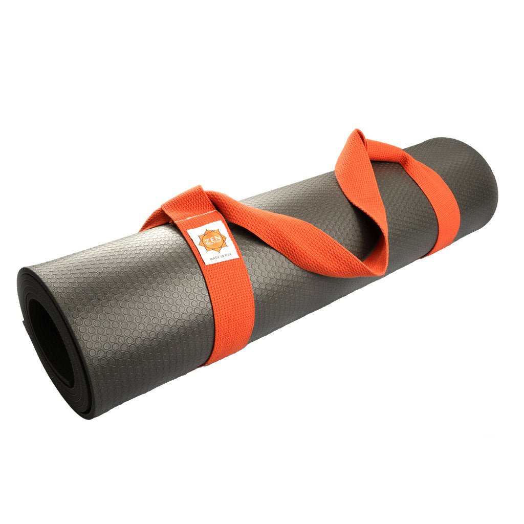 yoga mat with strap