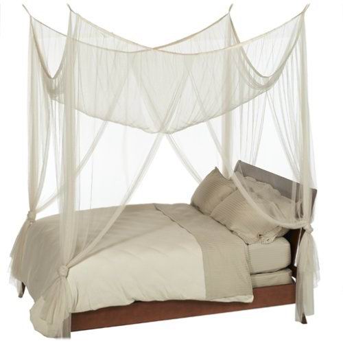 mosquito net in bed