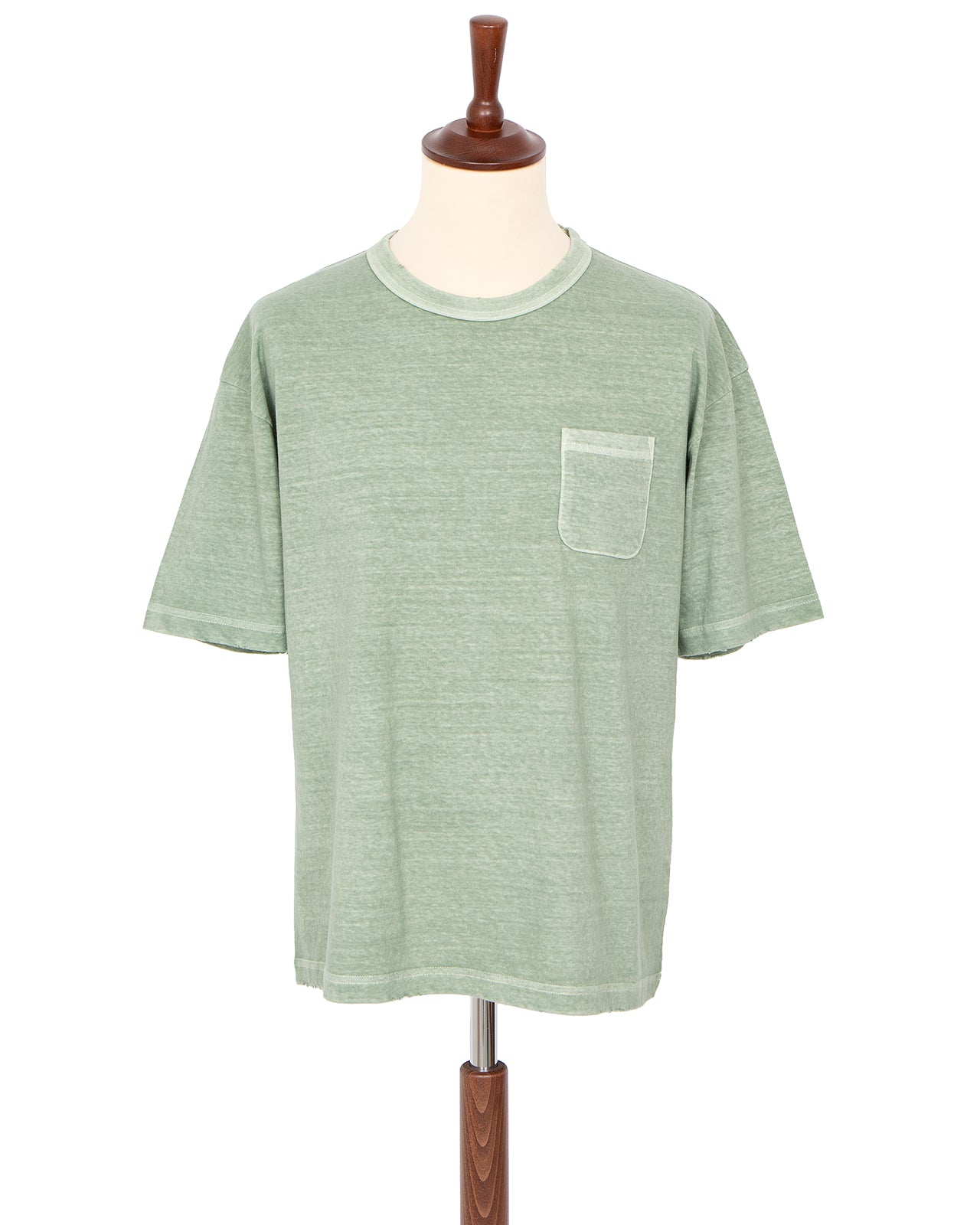 Visvim Amplus T-Shirt Uneven Dye, Light Green – Pancho And Lefty