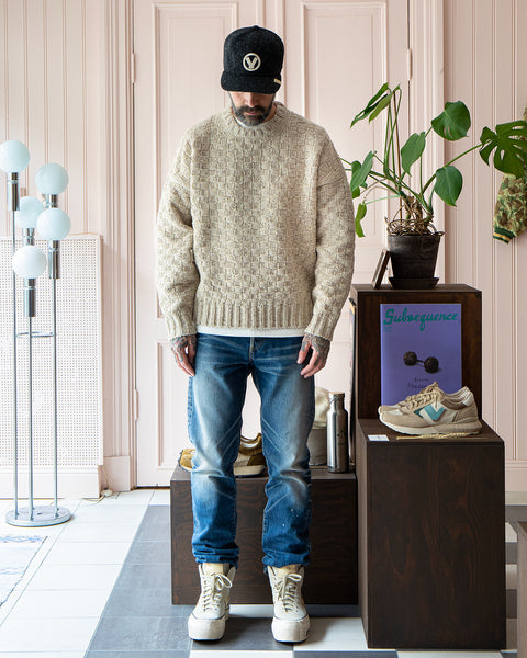 最大42%OFFクーポン visvim AMPLUS CREW KNIT ivory 2 ニット