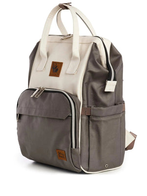 Lizzie Canvas Diaper Backpack | Mommy Bag - Travellty