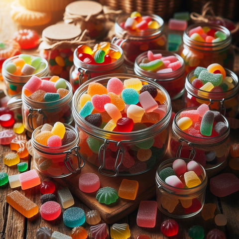 Mushroom Gummies In Jars