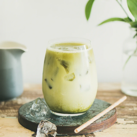 matcha iced latte