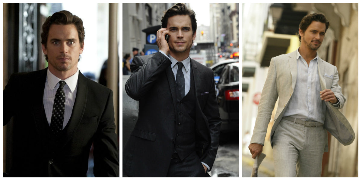 White Collar Neal Caffery Matt Bomer Linen Suit