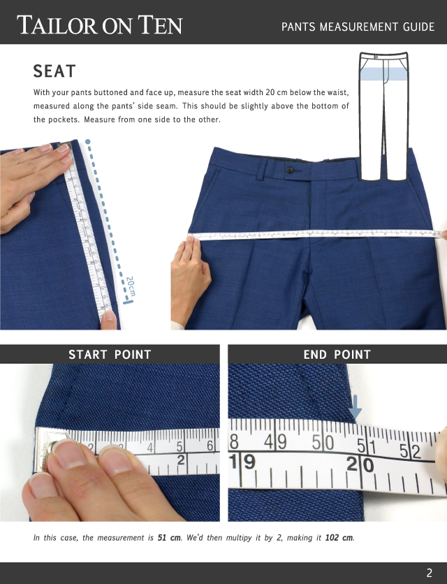 HOW TO MEASURE YOUR TROUSERS OR BREEKS