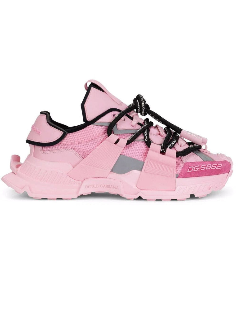 Dolce & Gabbana Chunky Sole Low-Top Pink Sneakers – Aztec Clothing