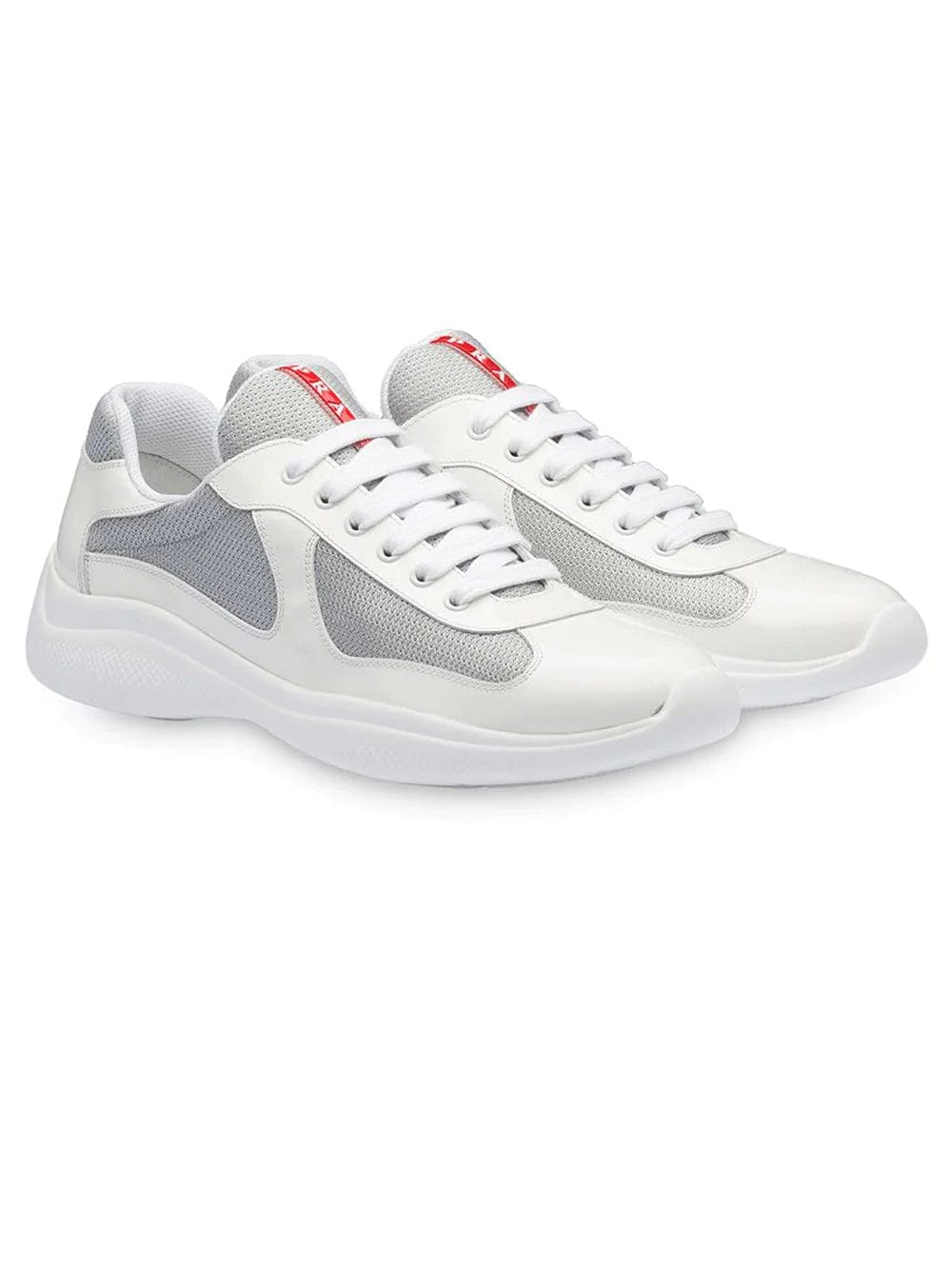 Prada America's Cup White Leather Patent Sneakers – Aztec Clothing
