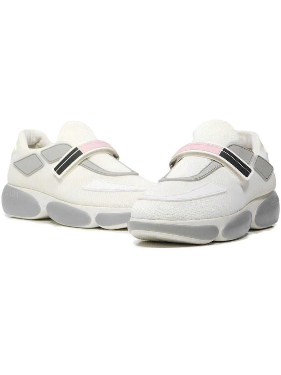 Prada Cloudbust White Strap Sneakers – Aztec Clothing