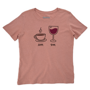 Camiseta Feminina Sustentável Comfort AM PM Vinho