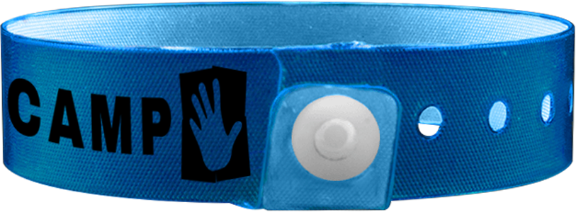 Custom 1-color Vinyl Edge Glow L-Shape Wristbands