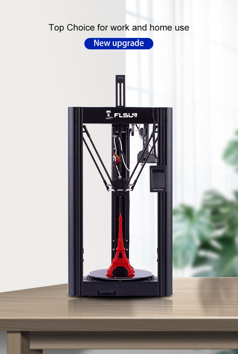 The new and improved Aussic Flsun SR super Racer 3D Printer is now available.