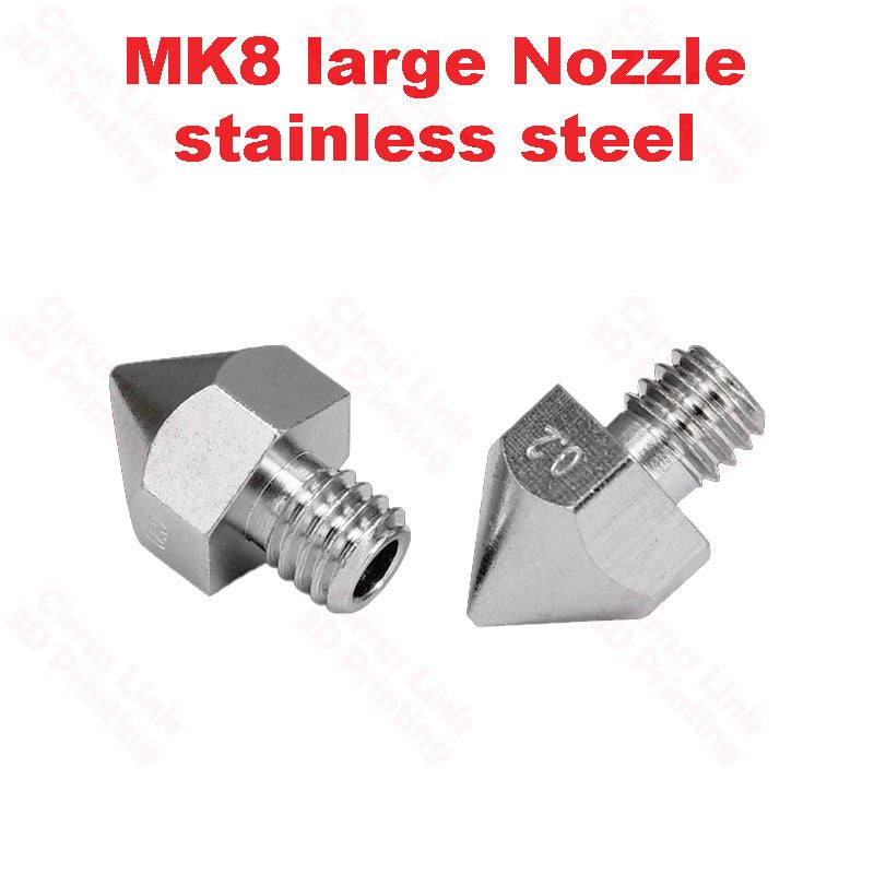 Big Stainless steel MK8 Nozzle selling in Perth