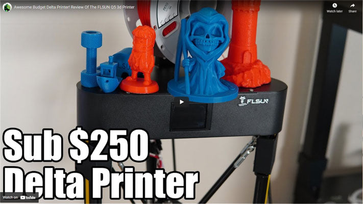 Awesome Budget Delta Printer! Review Of The FLSUN Q5 3d Printer