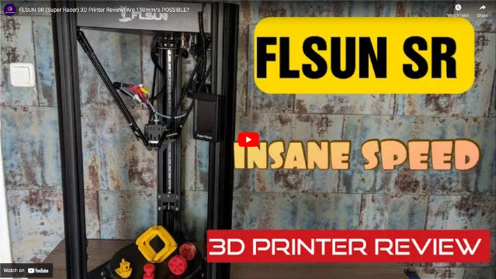 FLSUN SR (Super Racer) 3D Printer Review! Are 150mm/s POSSIBLE?