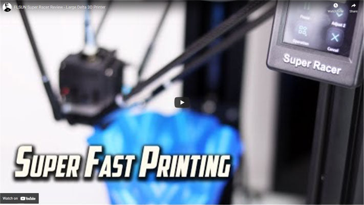 FLSUN Super Racer Review - Large Delta 3D Printer