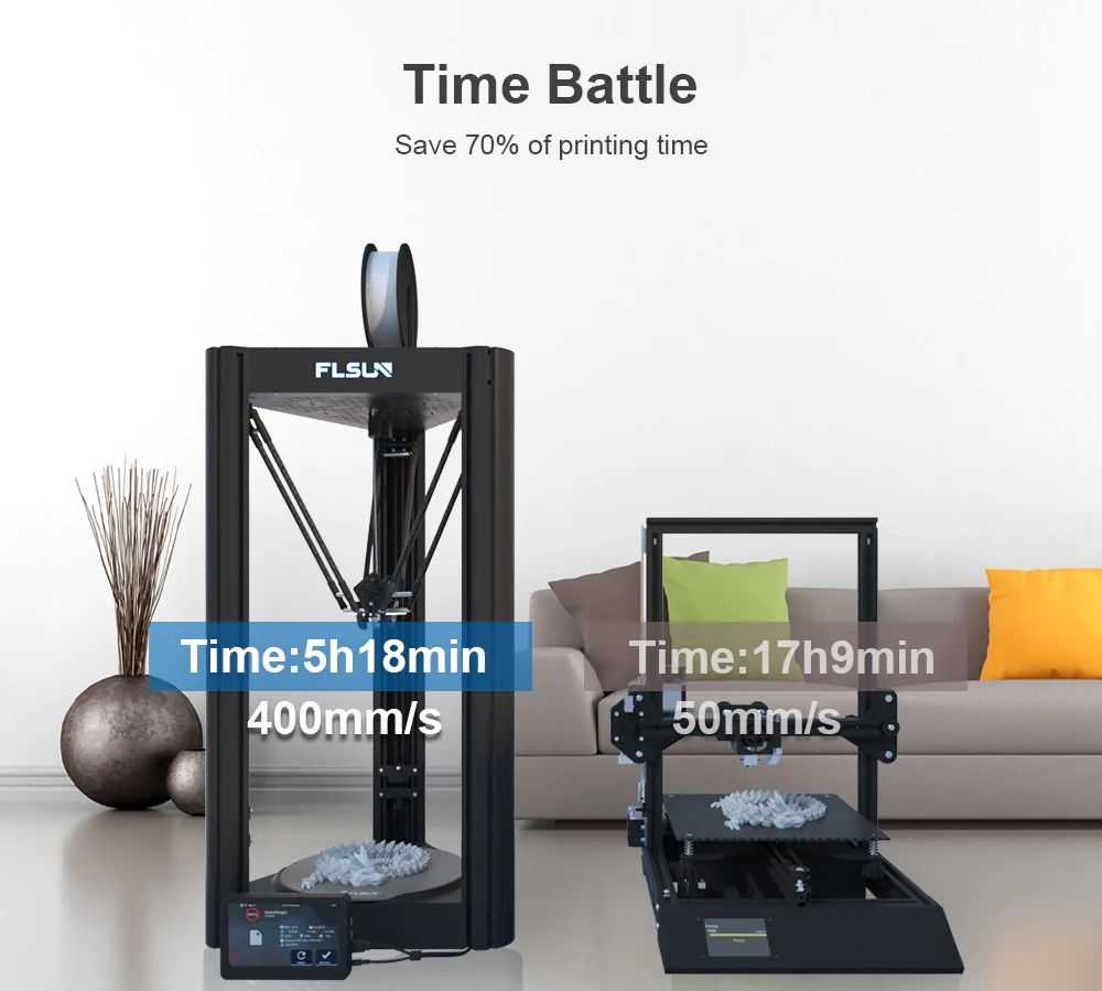 Flsun V400 3D Printer save your time
