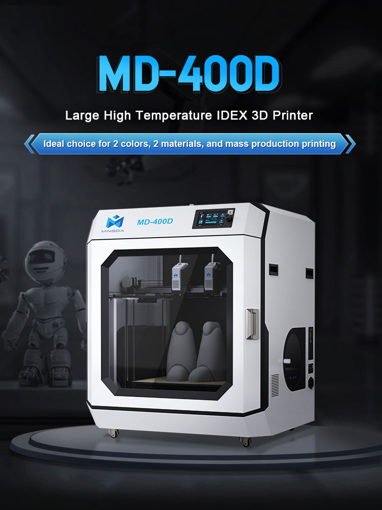 A sleek, high-tech 3D printer suitable for educational and commercial use in Perth.