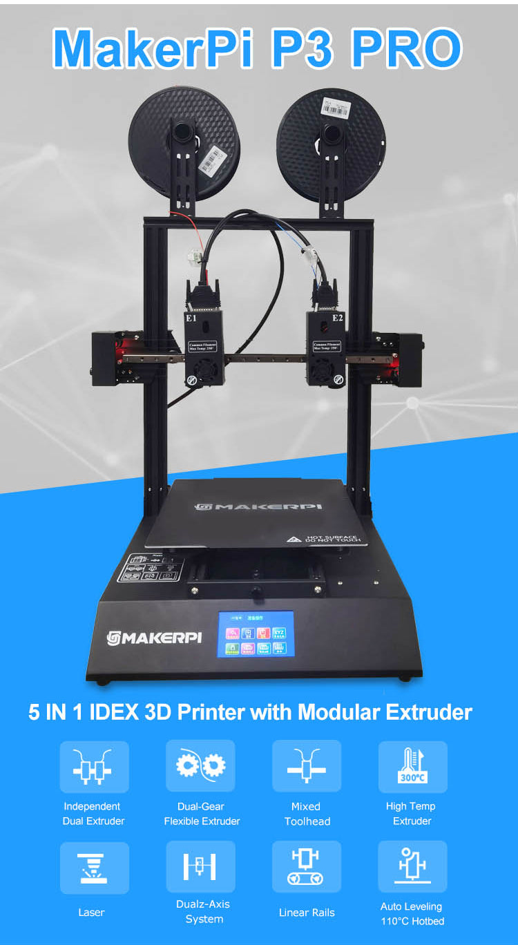 MakerPi P3 PRO 3D Printer selling in Perth