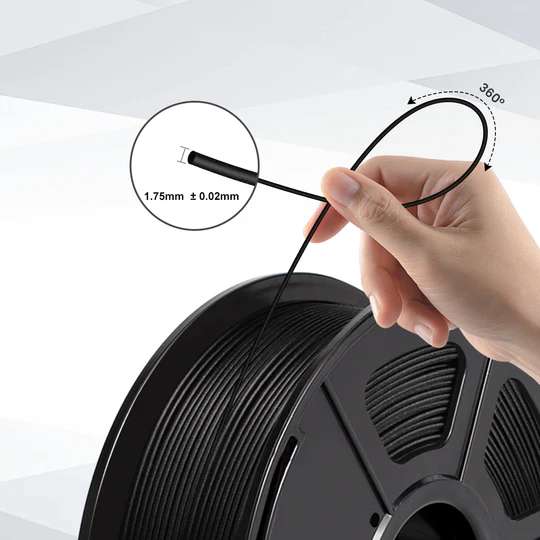 A 3D printer in action using Sunlu PLA Carbon Fiber Filament, illustrating its compatibility with different machines.