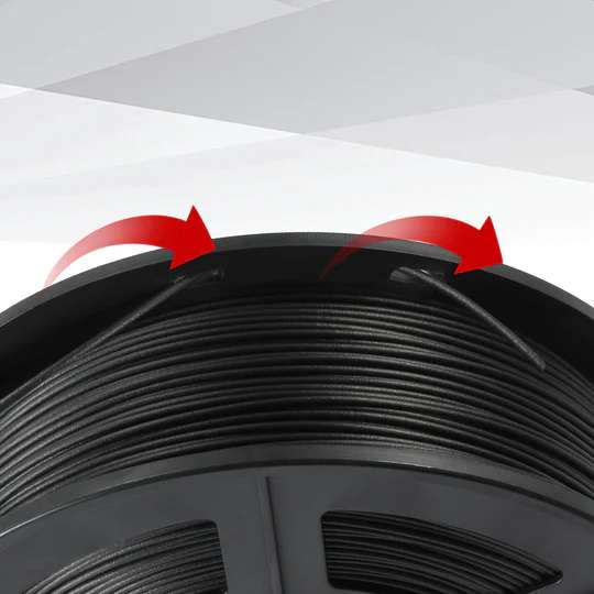 A detailed infographic explaining the unique properties of Sunlu PLA Carbon Fiber Filament and its applications in 3D printing.