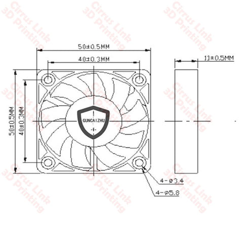 3D cooling fan 5010