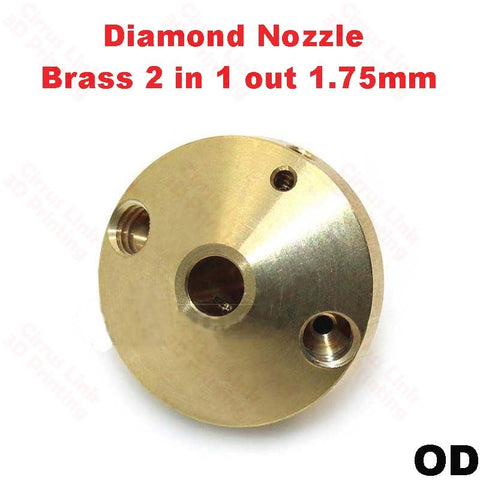 Nozzle Diamond Brass Nozzle - Delta Kossel