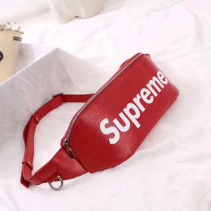 supreme bum bag red