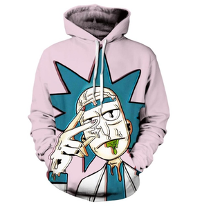 rick and morty trippy hoodie