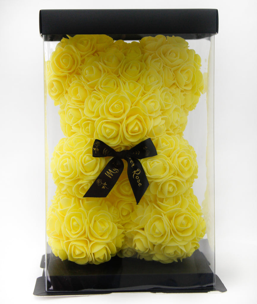 yellow rose bear