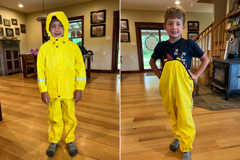 Tommy in yellow fishing gear