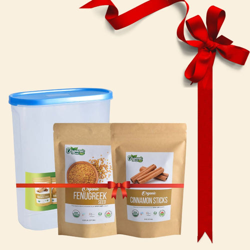 Organic Cinnamon Bark & Fenugreek Seed Gift Combo With Attractive Jar