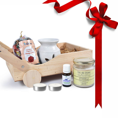 Lavender Oil and Citronella Candle Gift Combo Kit