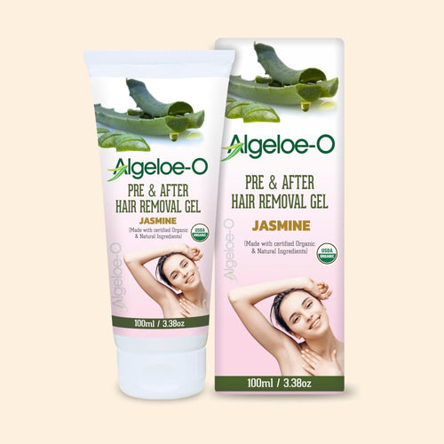 ALGELOE-O Gel Pre & After Hair Removal Jasmine Gel