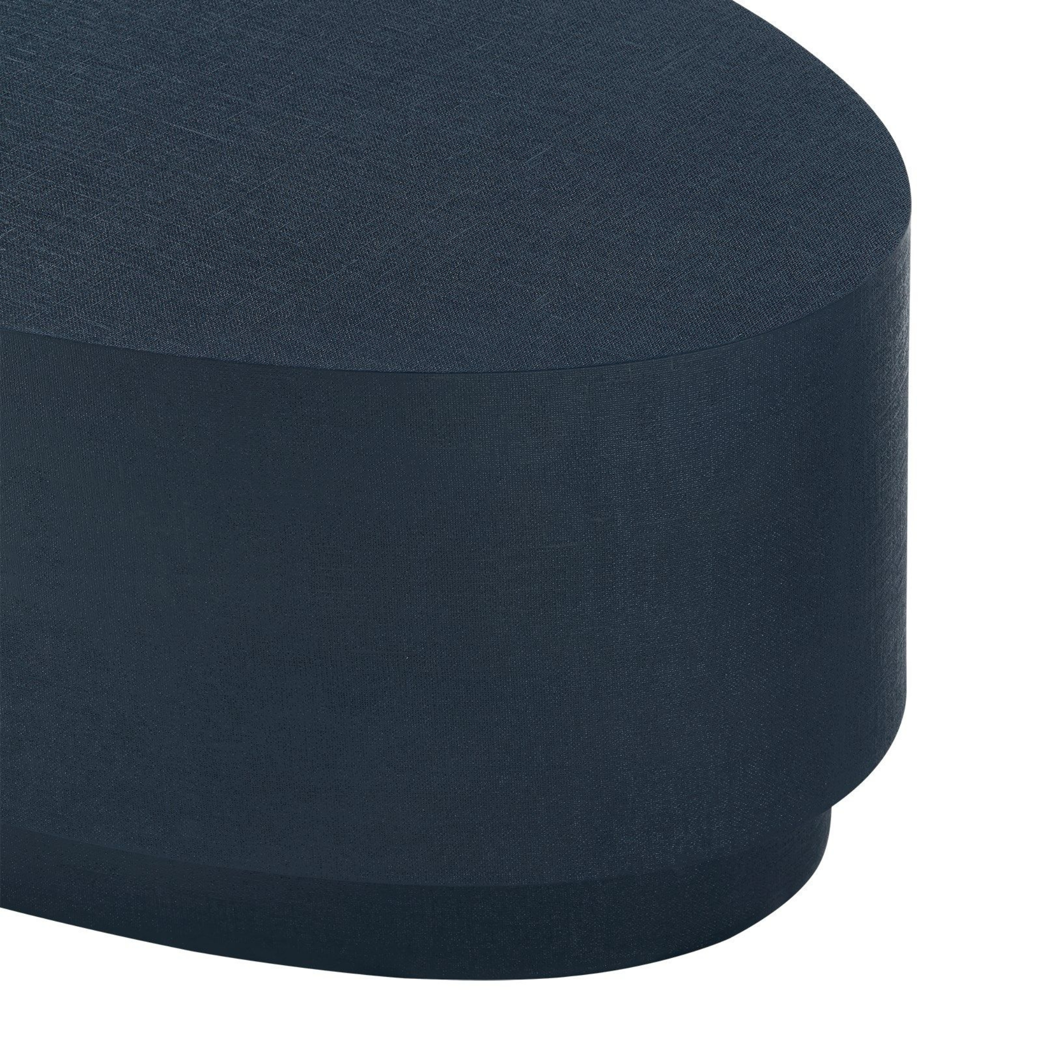 Hemlock Oval Coffee Table - Navy