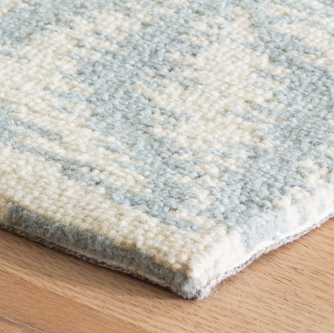 Aster Sky Hand Micro Hooked Wool Rug